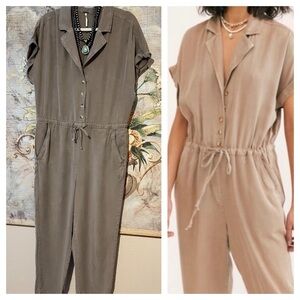 Sz S Free People Lottie Brown Jumpsuit